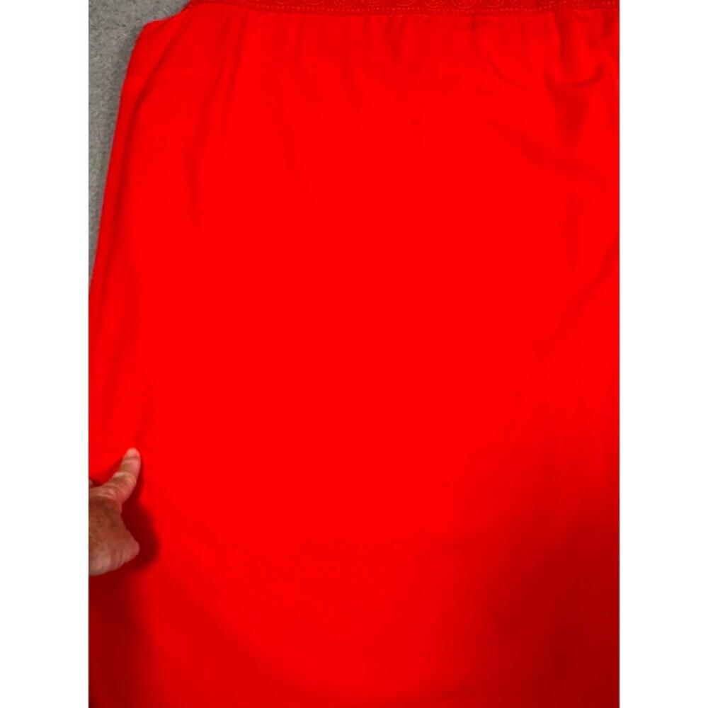 Crown &Ivy Dress Size Extra Large Red Sleeveless Round Neck Summer Chic Polished - Picture 6 of 11